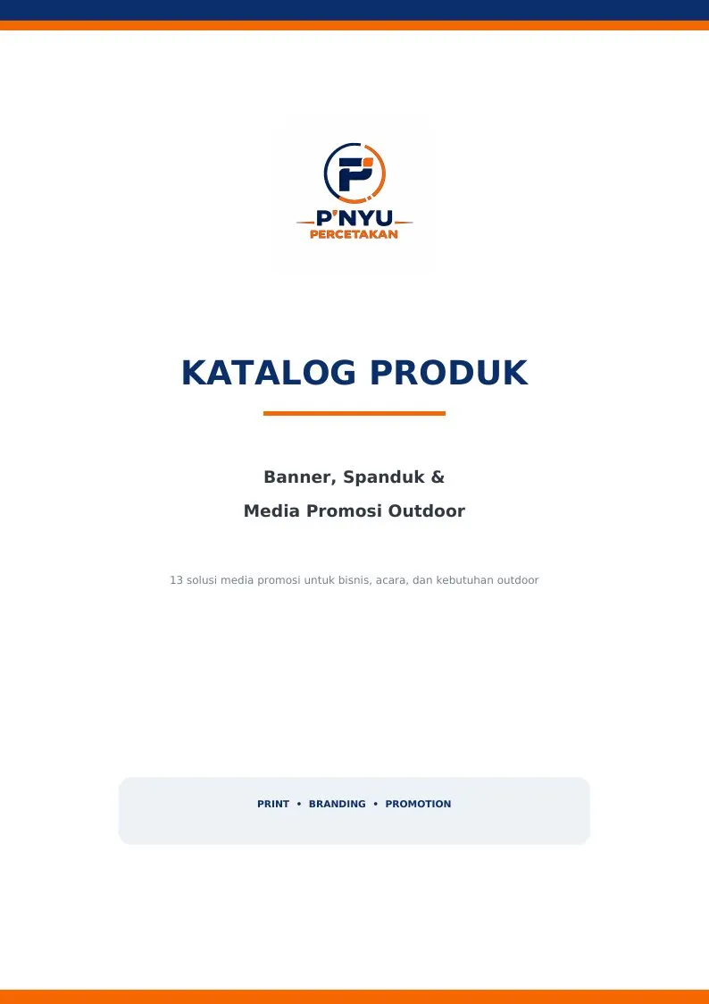 Katalog Banner, Spanduk & Outdoor