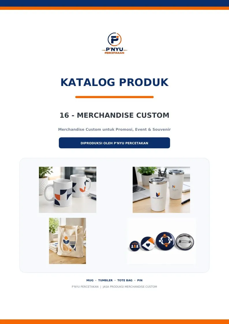 Katalog Merchandise Custom