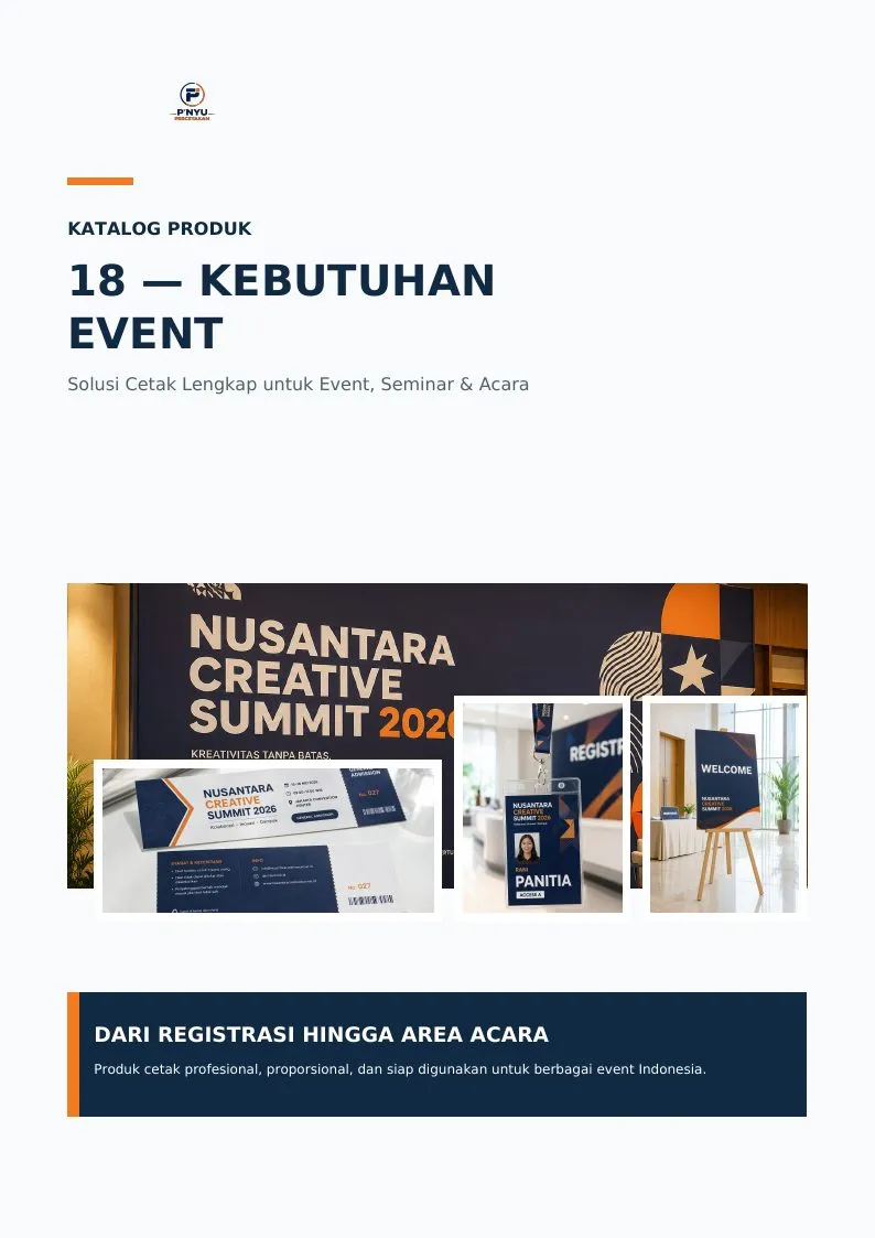 Katalog Kebutuhan Event