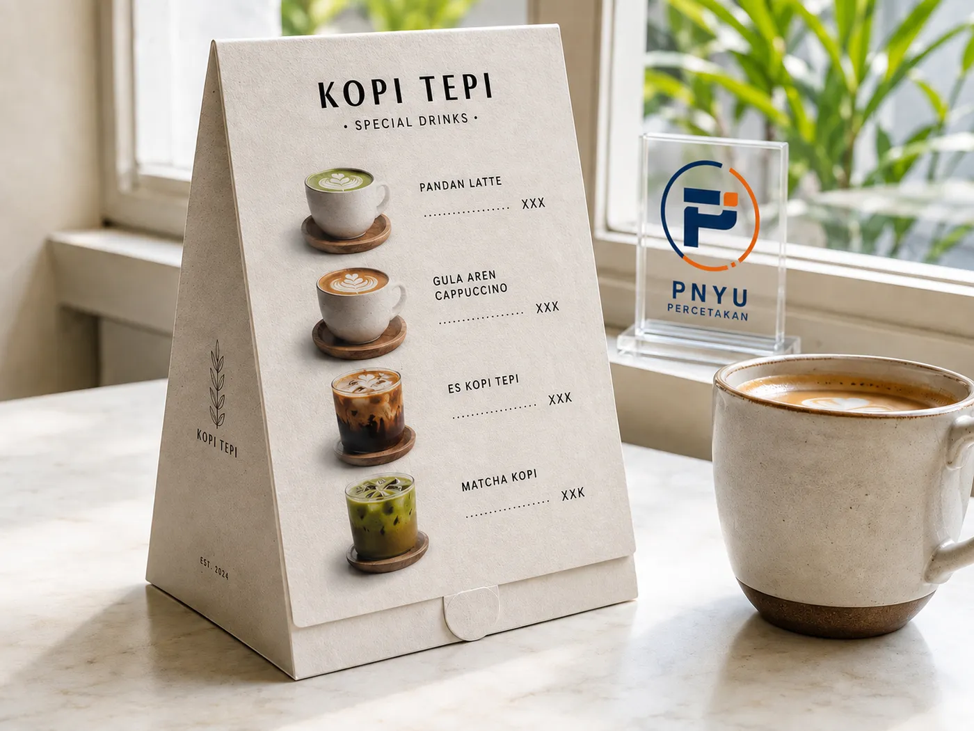 Menu Tent Card