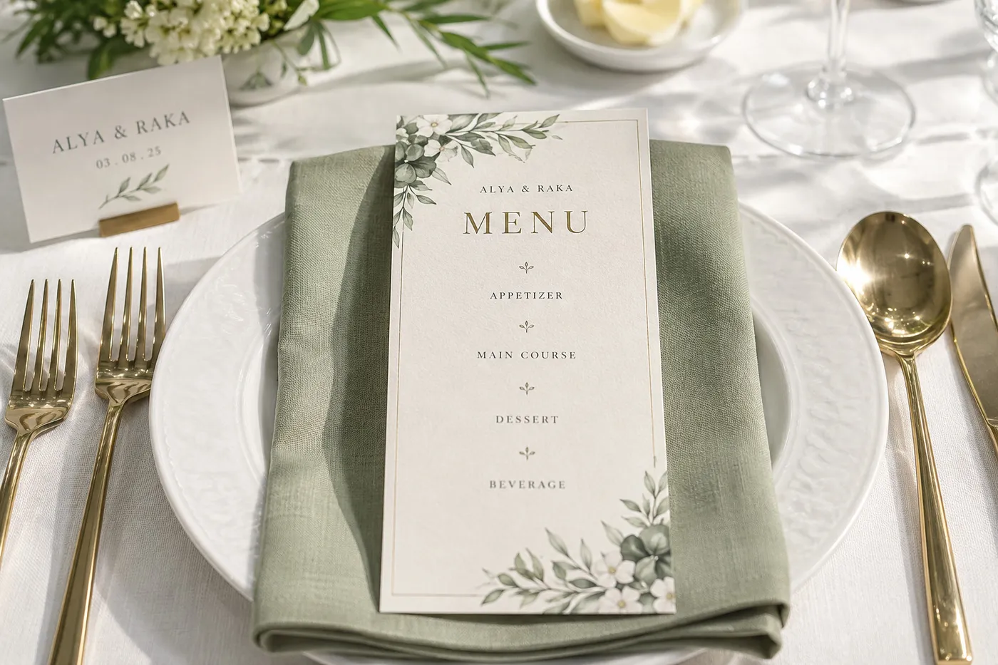 Wedding Menu